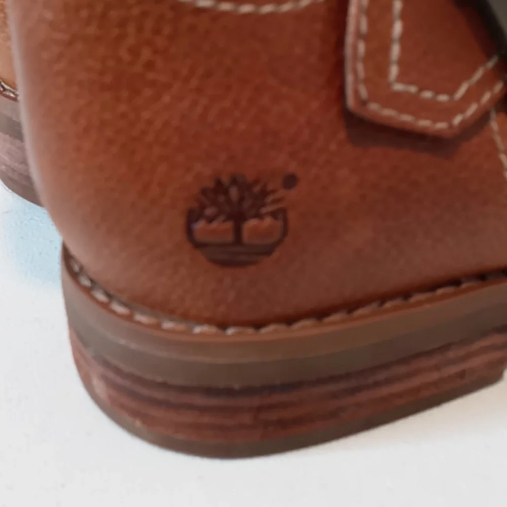 Timberland Savin Hill-Tall Leather Boots -w/ Zippers --British Tan - 7 women's
